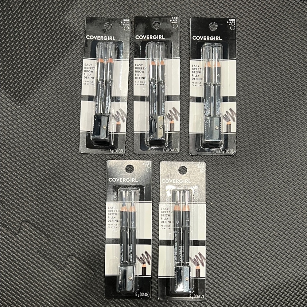 Pack of 5 - COVERGIRL Brow Definer Pencil Packs - Black